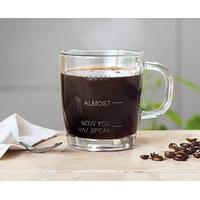 Shhhh Glass Coffee Mug, Glass