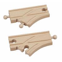 Short Curved Wooden Switch Track