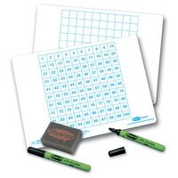Show-me 100 Square Gridded Board - Pack of 35