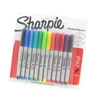 Sharpie Ultra Fine Tip Permanent Marker Assorted Colours x12