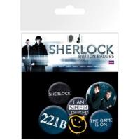 Sherlock Mix 6 Piece Badge Pack