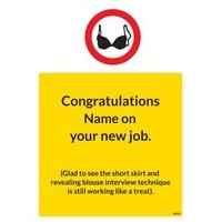 Short Skirt | Funny New Job Card