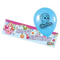 Shopkins Latex Party Balloons and Banner