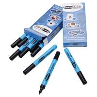 show me dry wipe pens black fine pack of 10