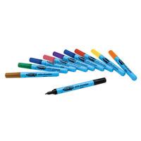 show me dry wipe marker pens fine assorted colours pack of 10