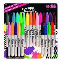 sharpie fine pastel permanent marker pens assorted colours pack of 24