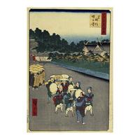 Shinmei Shrine and ZojijiTemple in Shiba By Utagawa Hiroshige