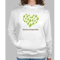 shared gardens sweatshirt heart of leaves