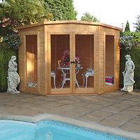 Shire Barclay Double Door Corner Summerhouse - 8 x 8 ft