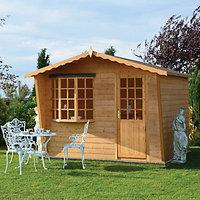 shire goodwood summerhouse with bay window 10 x 8 ft