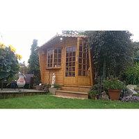 Shire Sandringham Double Door Summer House with Bay Window - 10 x 10 ft
