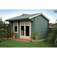 shire marlborough double door garden cabin 10 x 14 ft