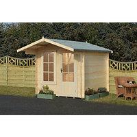 Shire Crinan Garden Cabin With Overhang - 7 x 7 ft