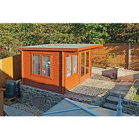 Shire Danbury Double Door Garden Home Office Cabin - 12 x 8 ft