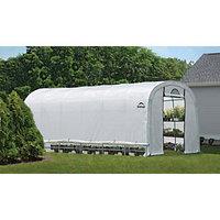 Shelterlogic White Uv-treated Polyethylene Cover Steel Frame Curved Greenhouse - 12 x 24 ft