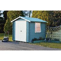 Shire Bradley Double Door Log Cabin - 7 x 7 ft - With Assembly