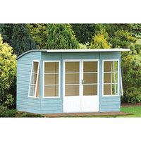 Shire Orchid Curved Roof Double Door Summerhouse - 10 x 6 ft