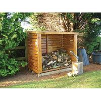 Shire Large Timber Log Store - 6 x 3 ft