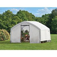 Shelterlogic White Uv-treated Polyethylene Coverd Steel Frame Apex Greenhouse - 12 x 10 ft