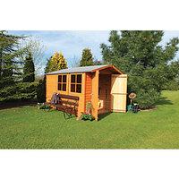 Shire Overlap Double Door Shed - 10 x 7 ft
