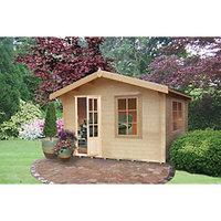 Shire Bucknells Log Cabin - 10 x 12 ft - With Assembly