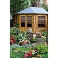 Shire Ardcastle Double Door Log Cabin - 10 x 10 ft - With Assembly