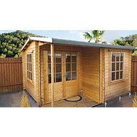 Shire Ringwood Double Door Log Cabin - 12 x 18 ft - WIth Assembly