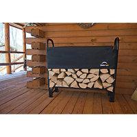 Shelterlogic Steel Frame Log Rack Black - 4 x 2 ft