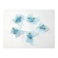 Sheer Organza Ribbon Bows with Organza Flower