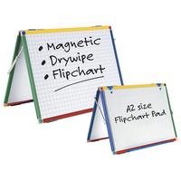 show me a2 double sided magnetic dry wipe easel griddedplain