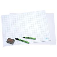 Show-me Boards with Squares A3 - Pack of 5