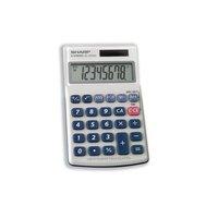 Sharp (8 Digit) Handheld Calculator Battery Solar-Power 3 Key Memory