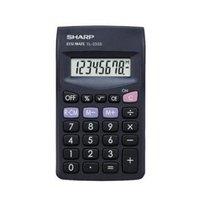 Sharp EL-233SBK Pocket Calculator Large Display 8 Digits