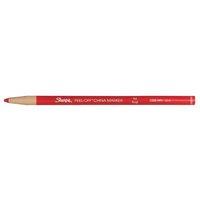 Sharpie China Wax Marker Pencil 2.0mm Fine Tip Peel-off Unwraps to Sharpen Red Pack of 12 Pencils