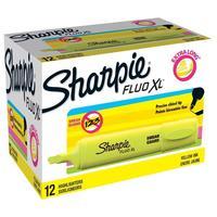 Sharpie Fluo XL Highlighter Chisel Tip Yellow (Pack of 12)