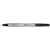 Sharpie Fineliner Ballpoint PenUltrafine 0.8mm Tip 0.4mm Line (Black) - (Pack of 12 Pens)