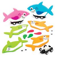 Shark Pull Back Racer Kits (Pack of 4)