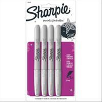Sharpie Fine Point Metallic Permanent Markers - Silver 244455