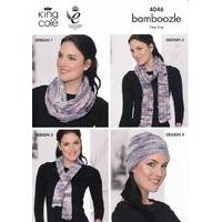 Shrug, Hat, Scarf, Snood and Neck Warmer in King Cole Bamboozle (4046)