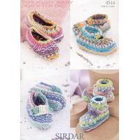 Shoes in Sirdar Snuggly Baby Crofter DK (4514)