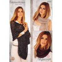 Shawl, Scarves and Snood in Stylecraft Eskimo Kisses (9056)