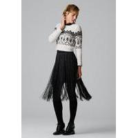 Short Jacquard Sweater in Bergere de France Caline (702.82)