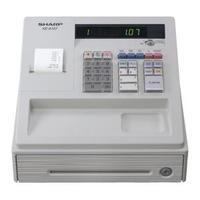 sharp cash register 9 digit led operator display white single
