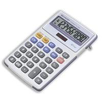 Sharp EL-334F BatterySolar-Power Desktop Calculator 10-Digit EL334FB