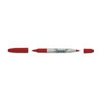 Sharpie Twin Tip Permanent Marker Red - Pack of 12 S0811110