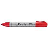 Sharpie Metal Permanent Marker Red with Small Chisel Tip 4.0mm Line