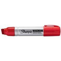 Sharpie Magnum Metal Permanent Marker Large Chisel Tip 14.8mm Line Red