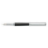Sheaffer Intensity Carbon Doue Fountain Pen With Chrome Cap