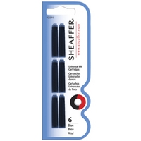 Sheaffer VFM Cartridges 6 Pack Blue