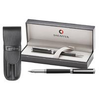sheaffer intensity carbon fiber chrome trim fountain pen ball pen set  ...